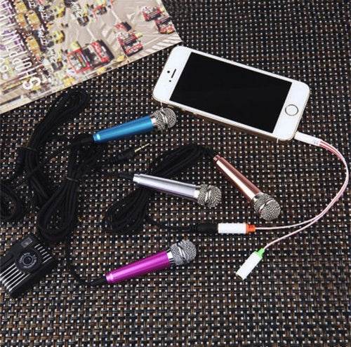 Mini mobile phone microphone mobile phone recording sing small microphone small microphone - ProTrendyz