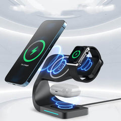 Multi-function Charging Stand Magnetic Wireless Charging 15W Fast Charging - ProTrendyz