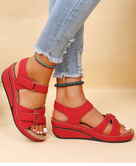 Wedge Sandals Summer Velcro Platform Shoes Women - ProTrendyz