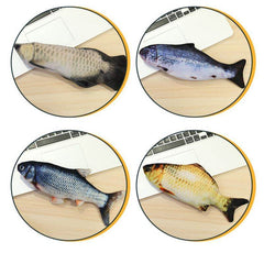 Electric Funny Cat Simulation Fish Beating Usb Jumping Cat Toy - ProTrendyz