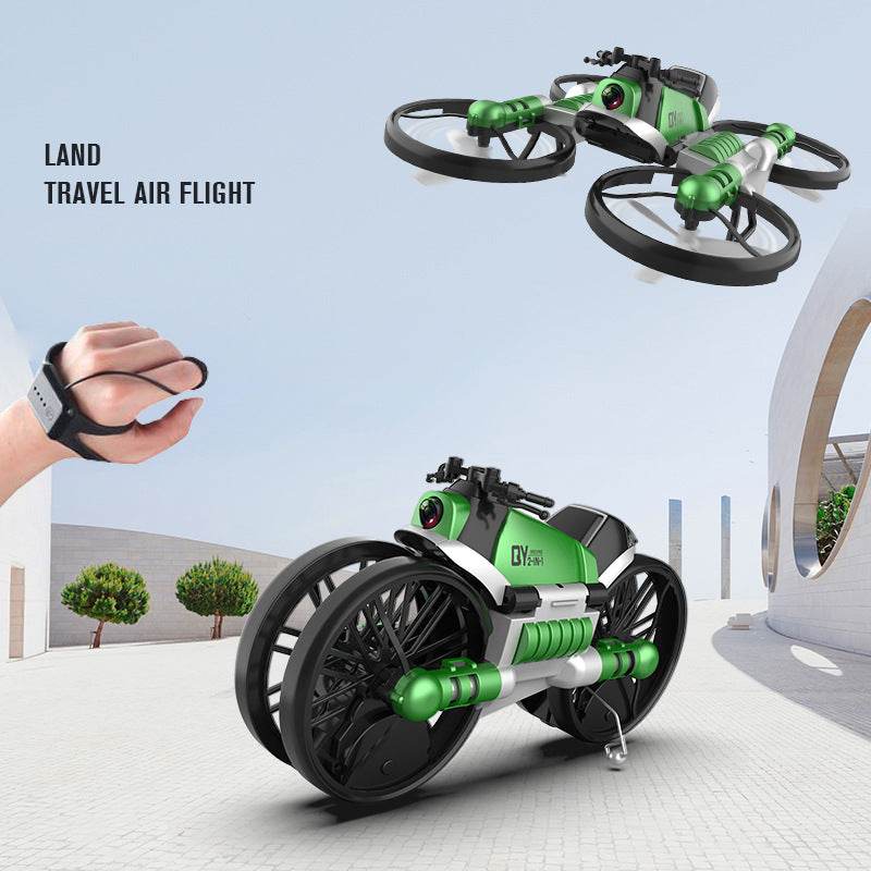 WiFi FPV RC Drone Motorcycle 2 in 1 Foldable Helicopter Camera 0.3MP Altitude Hold RC Quadcopter Motorcycle Drone 2 in 1 Dron - ProTrendyz