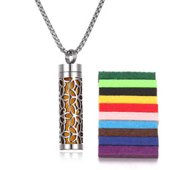 Aromatherapy Pendant Perfume Bottle Essential Oil Titanium Steel - ProTrendyz