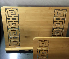 Natural bamboo hollow reading frame - ProTrendyz