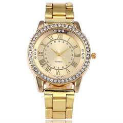 Vansvar Brand Rose Gold Watch Luxury Women Dress Rhinestone Quartz Watch Casual Women Stainless Steel Wristwatches Female Clock - ProTrendyz