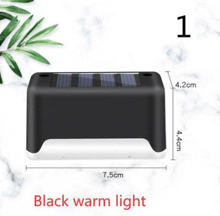 New Upgrade Waterproof LED Solar Fence Lamp Solar Deck Lights Solar Step Light Outdoor For Patio Stairs Garden Pathway Step Yard - ProTrendyz