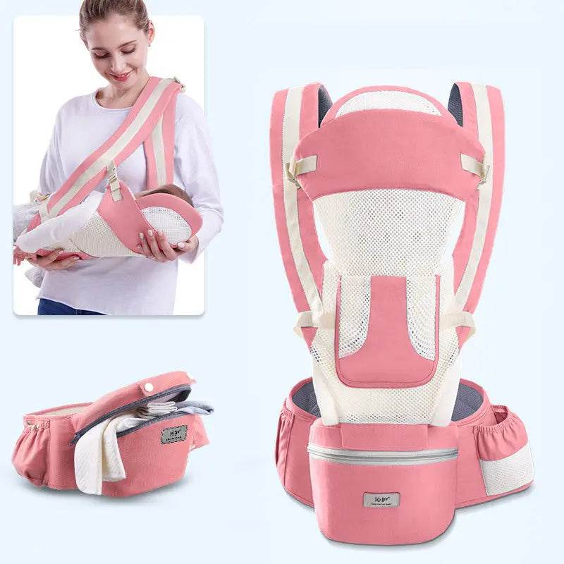 Ergonomic Baby Carrier Infant Baby Hipseat Carrier 3 In 1 Front Facing Ergonomic Kangaroo Baby Wrap Sling - ProTrendyz