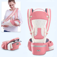 Ergonomic Baby Carrier Infant Baby Hipseat Carrier 3 In 1 Front Facing Ergonomic Kangaroo Baby Wrap Sling - ProTrendyz