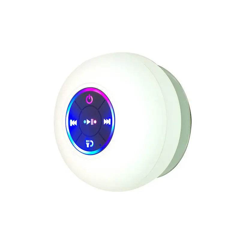 Big Suction Cup Waterproof Shower Bluetooth Speaker LED Light Emitting - ProTrendyz