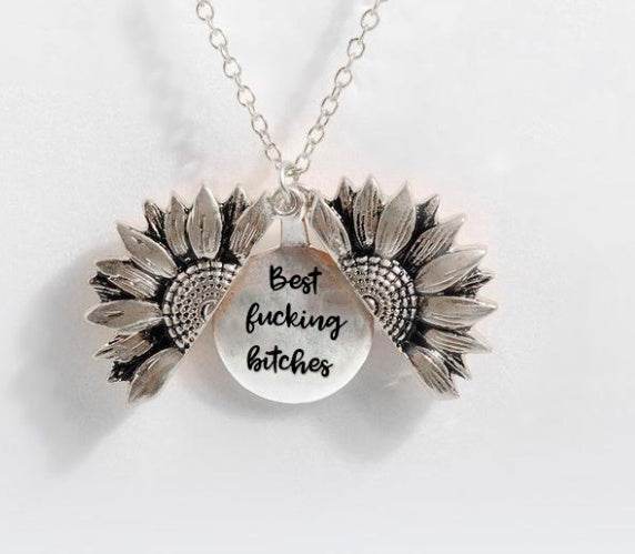 Sunflower Double-layer Lettering Necklace - ProTrendyz