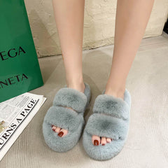 Fuzzy Slippers Women House Shoes Fluffy Bedroom Slippers - ProTrendyz