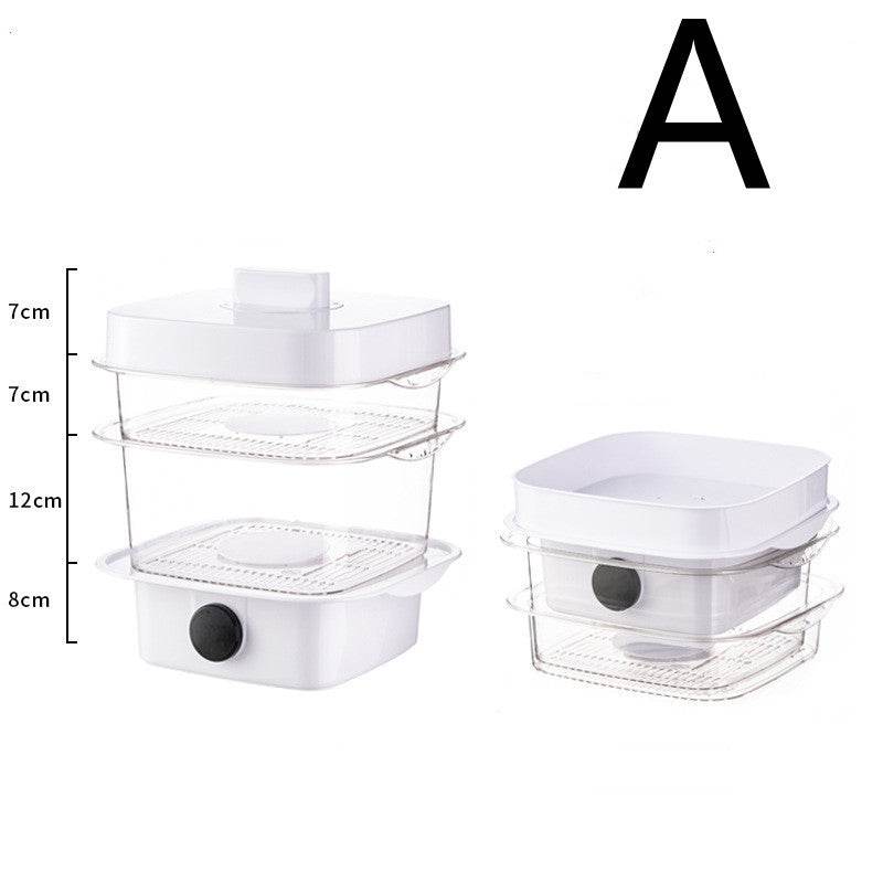 Multi-layer Dish Cover Heat Preservation Kitchen Cover Dining Table Leftover Storage Box Transparent Stack Cooking Hood Steamer - ProTrendyz