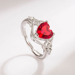 Heart-shaped Ruby Jewelry Suit - ProTrendyz