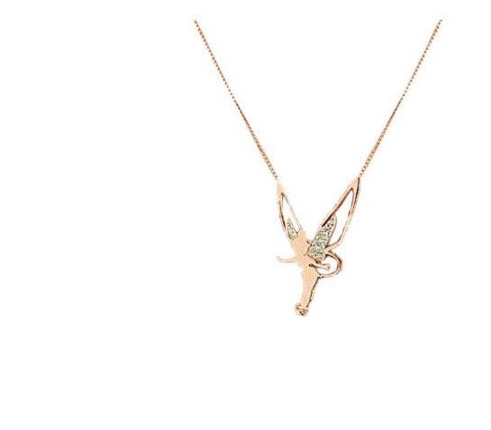 Diamond Angel Wings Necklace Charm Fashion Jewelry - ProTrendyz