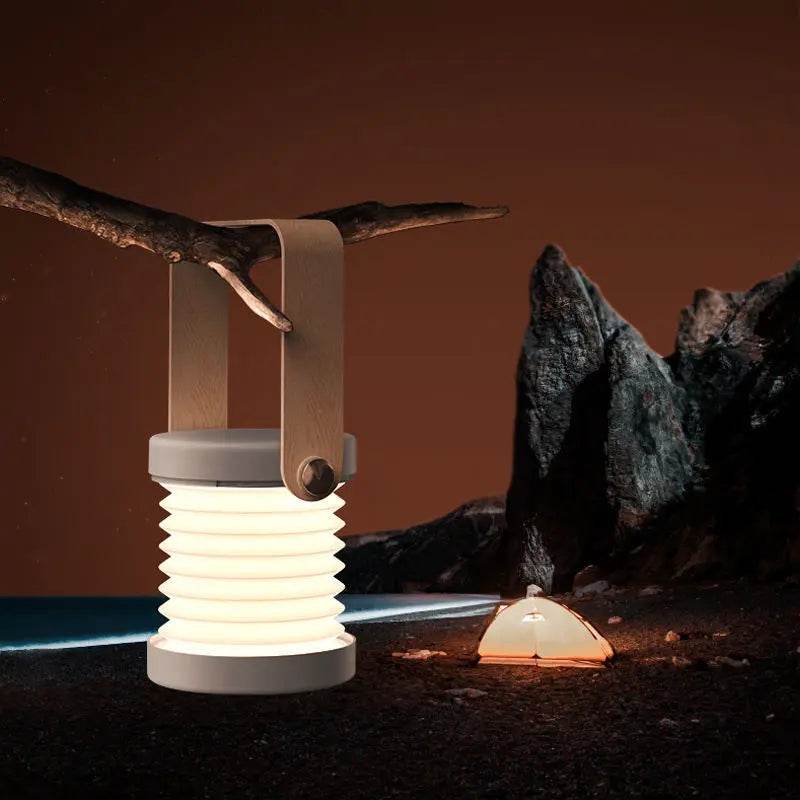Foldable Touch Dimmable Reading LED Night Light Portable Lantern Lamp USB Rechargeable For Home Decor US - ProTrendyz