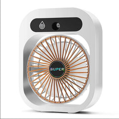 Air Conditioning Fan Desk Misting Fan Air Cooler Cooling USB Rechargeable Humidifier Portable Spray Fan With 3 Wind Speeds Mist Fan For Home - ProTrendyz