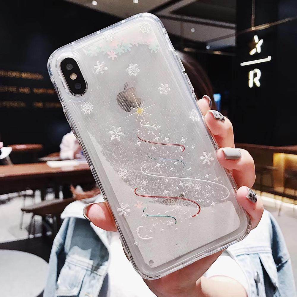Compatible with Apple , Snowflakes Sands Mobile Shell Christmas - ProTrendyz