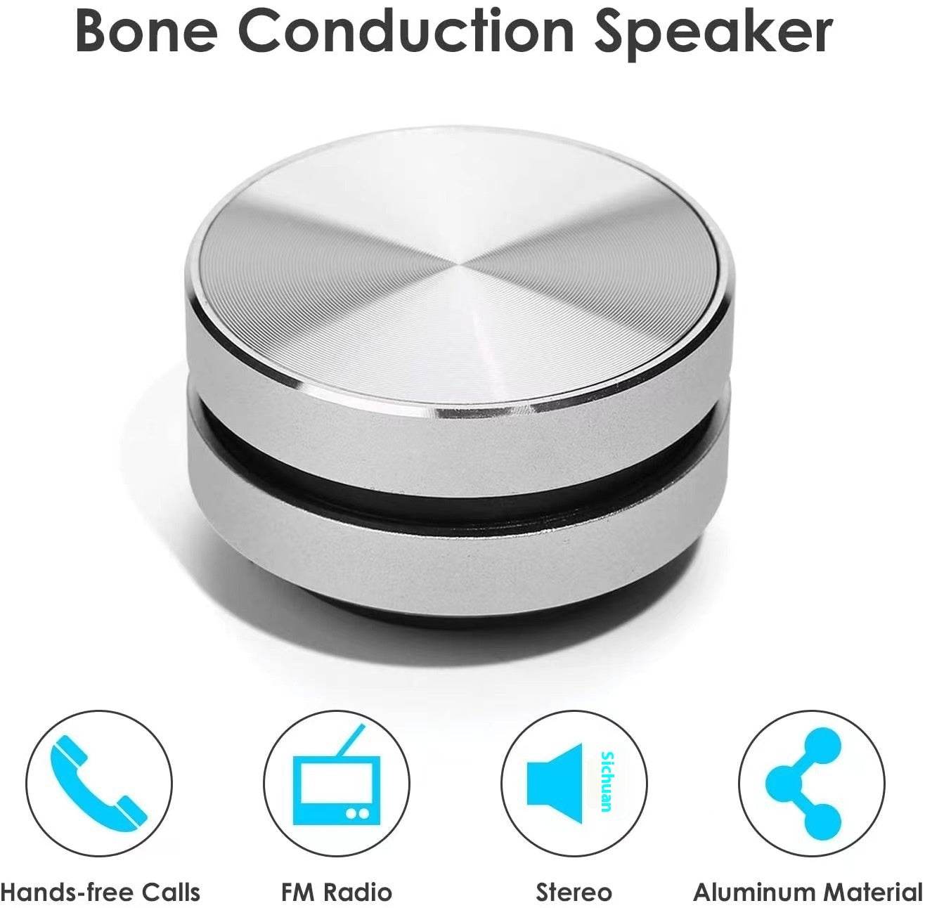 Bone Conduction Wireless Bluetooth Speaker Tws Black Technology Magnetic Portable - ProTrendyz