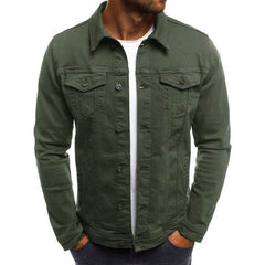 Casual Men Jacket Denim Button Shirt - ProTrendyz