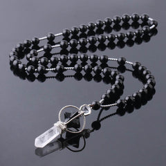 Natural White Crystal Column Natural Stone Necklace - ProTrendyz