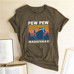 Short Sleeve Pew Maddakas T-Shirt European Size Top - ProTrendyz