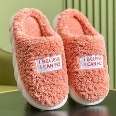 Warm Plush Slippers Home Shoes For Women Couple Winter Slippers - ProTrendyz