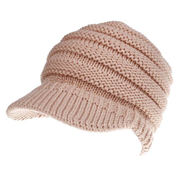 Women Ponytail Beanies Autumn Winter Hats Female Soft Knitting Caps Warm Ladies Skullies - ProTrendyz