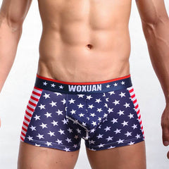 American flag printed ribbed boxers - ProTrendyz