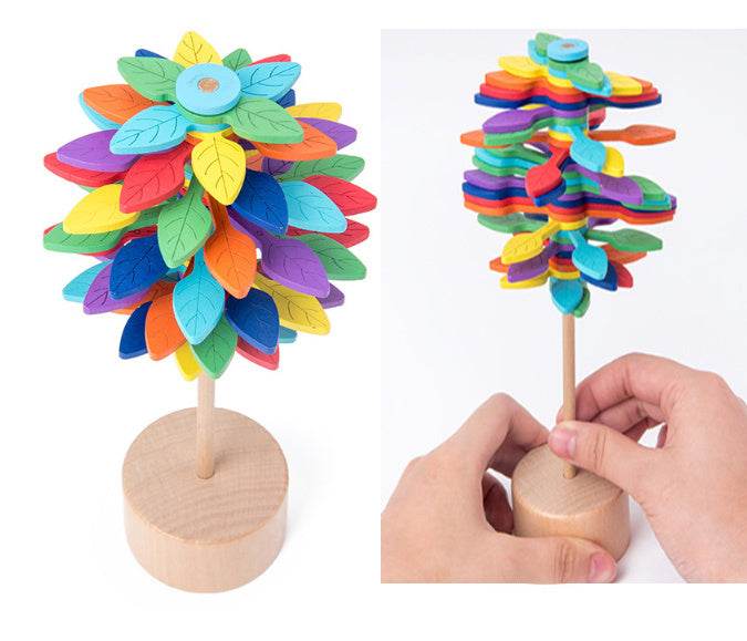 Solid Wooden Rotating Lollipop Fischer Series Creative Ornaments Decompression Toys Decompression Artifact Gyro - ProTrendyz