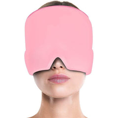 Ice Compress Headache Eye Mask Hat Relief For Migraines, Stress, And Tension Massage Tool - ProTrendyz