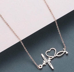 Heartbeat Necklace Women Love Heart Necklaces - ProTrendyz