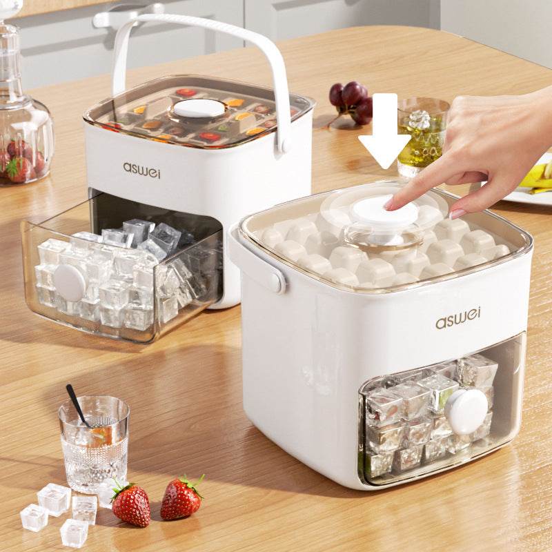 Large Capacity Ice Storage Household Food Grade Pressing Ice Cube Mold Ice Maker - ProTrendyz