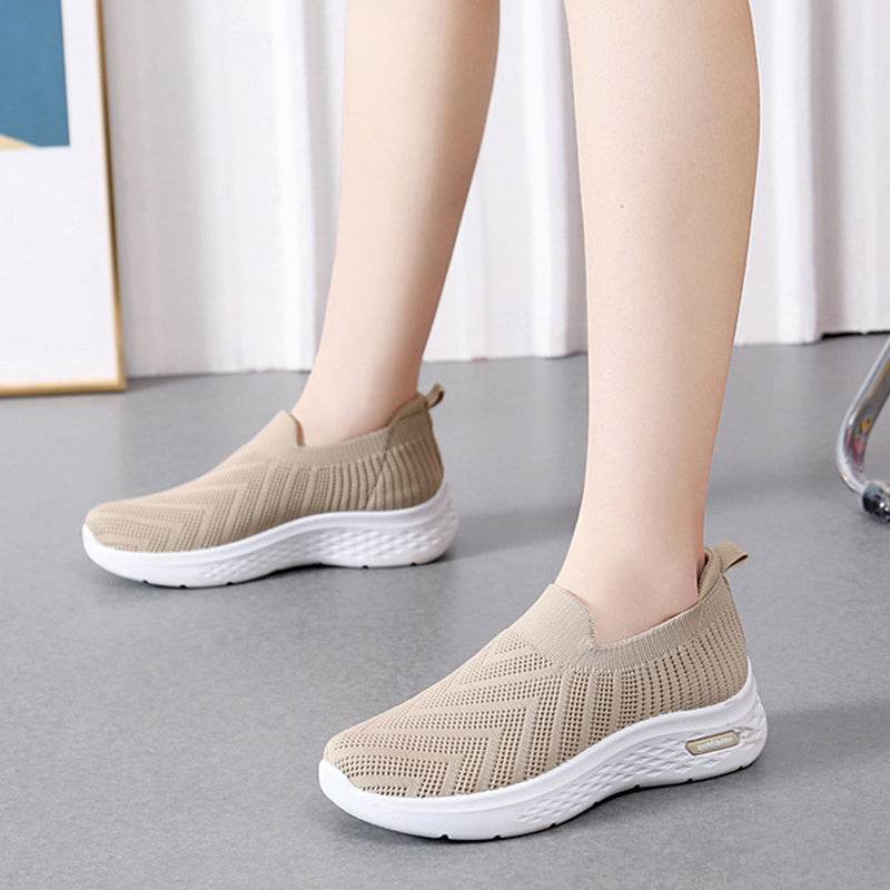Casual Mesh Shoes Sock Slip On Flat Shoes For Women Sneakers Casual Soft Sole Walking Sports Shoe - ProTrendyz