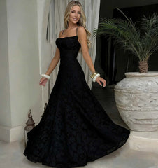 Summer Women's Sexy Sling Chiffon Elegant Backless Dress