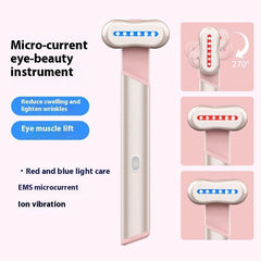 4 Colors Electric Eye Massager Red Blue Light Massage Eye Beautification Instrument Therapeutic Warmth Face Massage - ProTrendyz