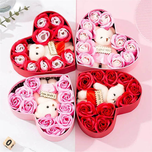 Heart-shaped Rose Red Gift Box New Year Christmas Gift Box Valentine's Day Christmas Gift Mother's Day Birthday Gift - ProTrendyz