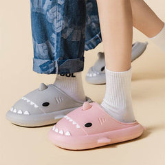 Cartoon Shark Shoes Home Slippers EVA Lovers Slippers Winter Soft Bottom Waterproof Shoes - ProTrendyz