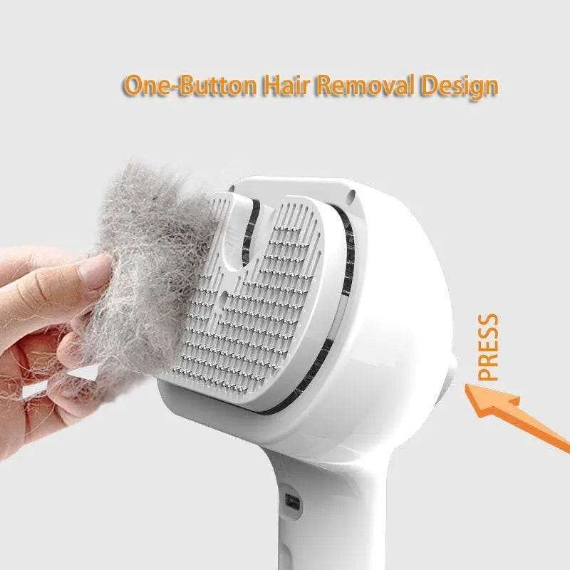Pet Comb Self Cleaning Pets Hair Remover Brush For Dogs Grooming Tools Dematting Comb Built-in Mist Humidifier Pet Products - ProTrendyz
