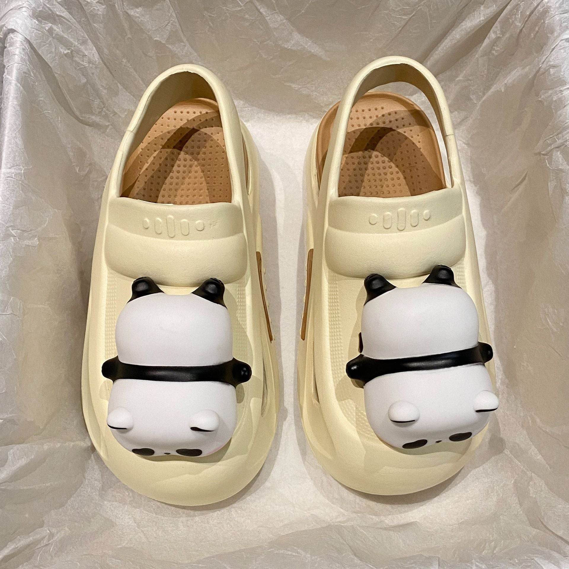 2024 Cute Slipper With Panda Lamp Summer Sandales Femme Light Funny Woman Slippers Shoes Women - ProTrendyz
