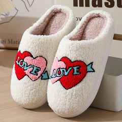 Women's Home Slippers Fashion Plush House Shoes For Valentine's Day - ProTrendyz