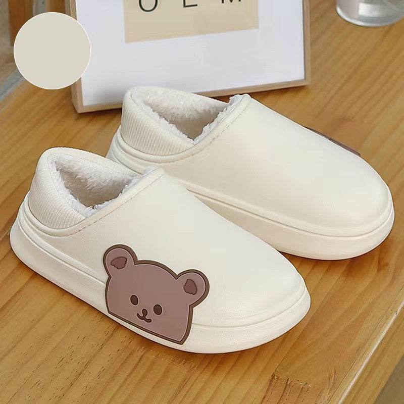Bear Fluffy Slippers Winter House Shoes For Women - ProTrendyz