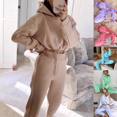 Jogging Suits For Women 2 Piece Sweatsuits Tracksuits Sexy Long Sleeve HoodieCasual Fitness Sportswear - ProTrendyz