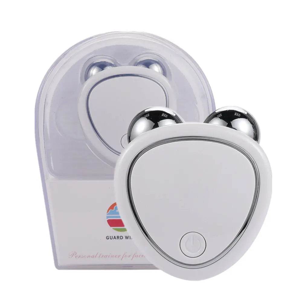 Portable Facial Micro-current Beauty Instrument For Lifting Thinning And Reducing Edema With Double Roller Massager - ProTrendyz