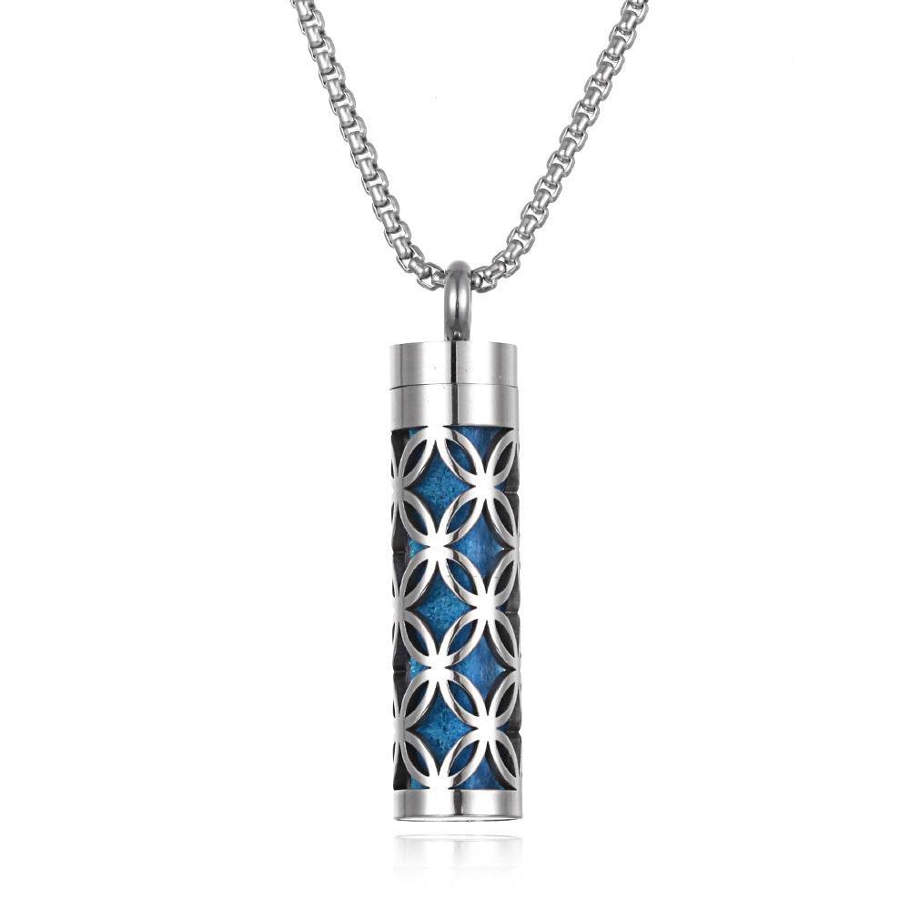 Aromatherapy Pendant Perfume Bottle Essential Oil Titanium Steel - ProTrendyz