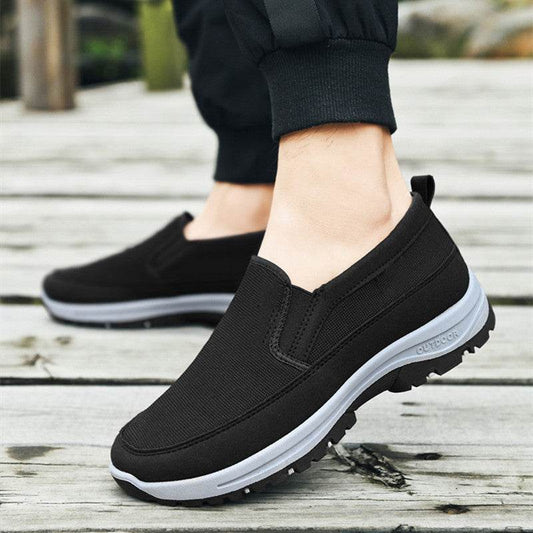 Shoes Mens Canvas Shoes Soft Bottom Casual Breathable Comfortable Slip-on Mens Cloth Shoes - ProTrendyz