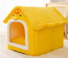 Foldable Dog House Pet Cat Bed Winter Dog Villa Sleep Kennel Removable Nest Warm Enclosed Cave Sofa Pets Supplies - ProTrendyz