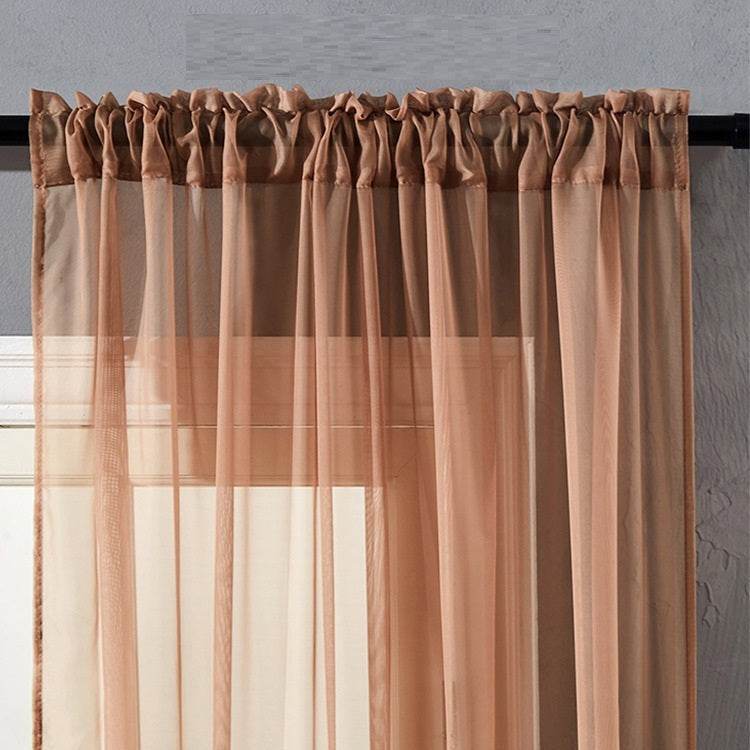 Modern And Simple Pure Color Cotton And Linen Window Screen - ProTrendyz