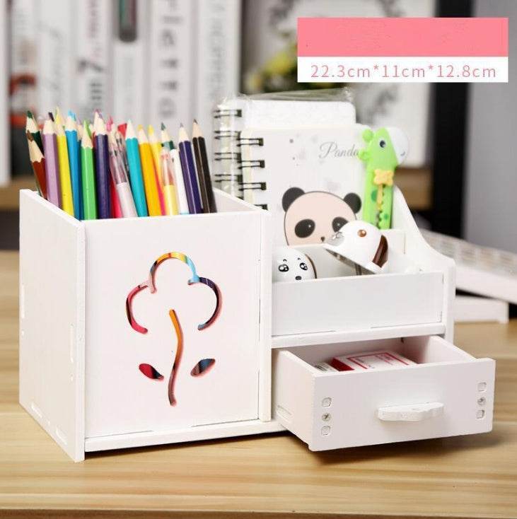 Multi-function pen holder creative student cartoon children desktop small storage box - ProTrendyz