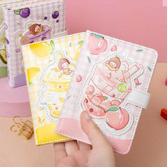 Cute Magnetic Buckle Notebook Girl Heart Hand Ledger - ProTrendyz