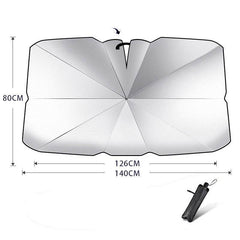 Foldable Car Windshield Sun Shade Umbrella UV Protection Heat Insulation Parasol Auto Front Window Cover Interior Protector Summer Gadgets - ProTrendyz