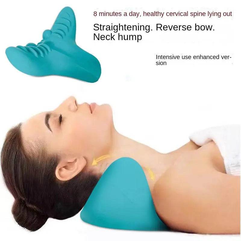 Cervical Spine Massage Pillow Gravity Acupressure Neck Massager Cervical Spine Pillow Neck Shoulder Massage Pillow Home Traction Corrector - ProTrendyz